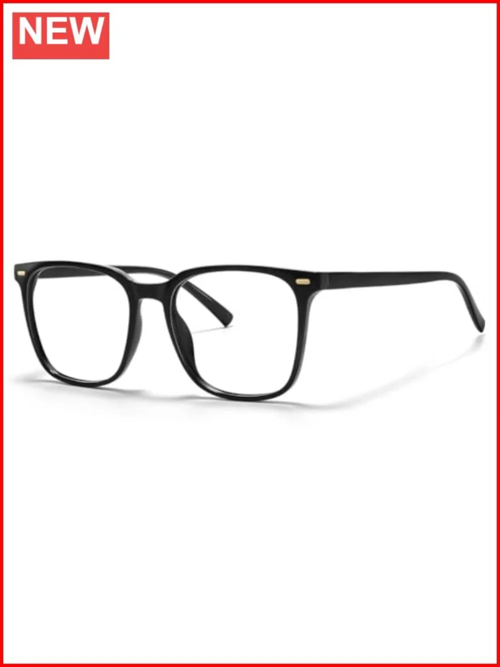 Oversized Square Blue Light Blocking Glasses TR90 Frame Anti-Fatigue for Women